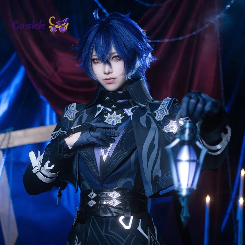 Game Genshin Impact Cosplay Kyryll Chudomirovich Flins Costume Shadowy Lights Uniform Halloween Carnival Party RolePaly Outfits
Game Genshin Impact Cosplay Kyryll Chudomirovich Flins Costume Shadowy Lights Uniform Halloween Carnival Party RolePaly Outfits