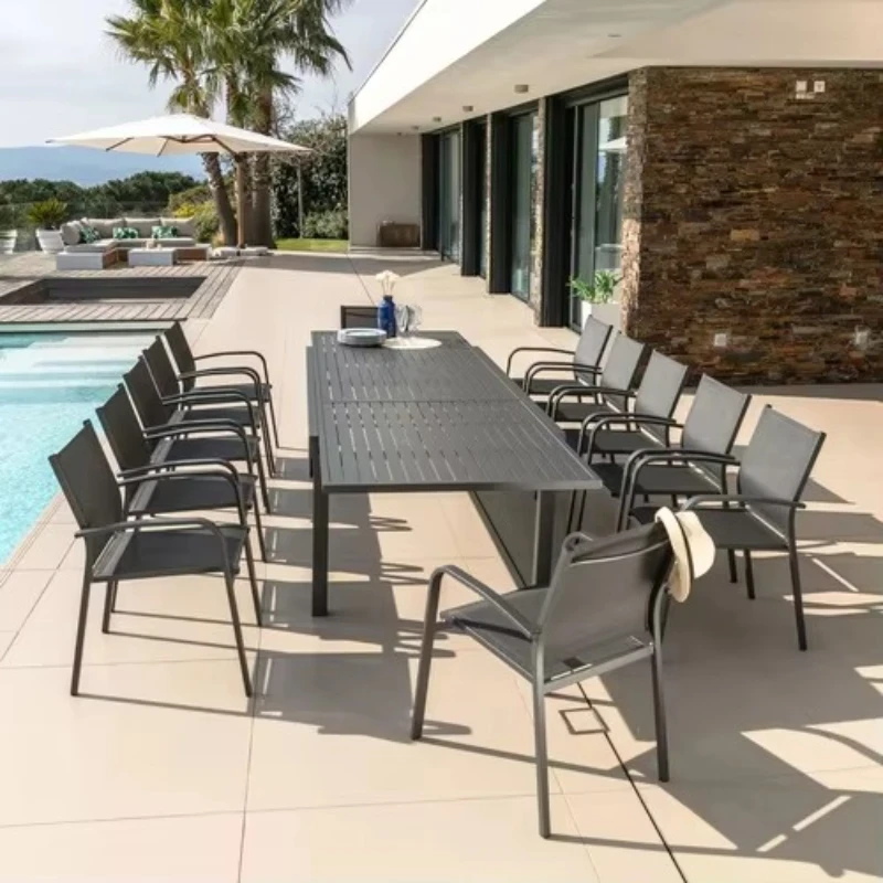 Aluminum Outdoor Garden Furniture Terrace Table Dining Outdoor Dining Seat Set 12 Extends Outside Backyard
Aluminum Outdoor Garden Furniture Terrace Table Dining Outdoor Dining Seat Set 12 Extends Outside Backyard