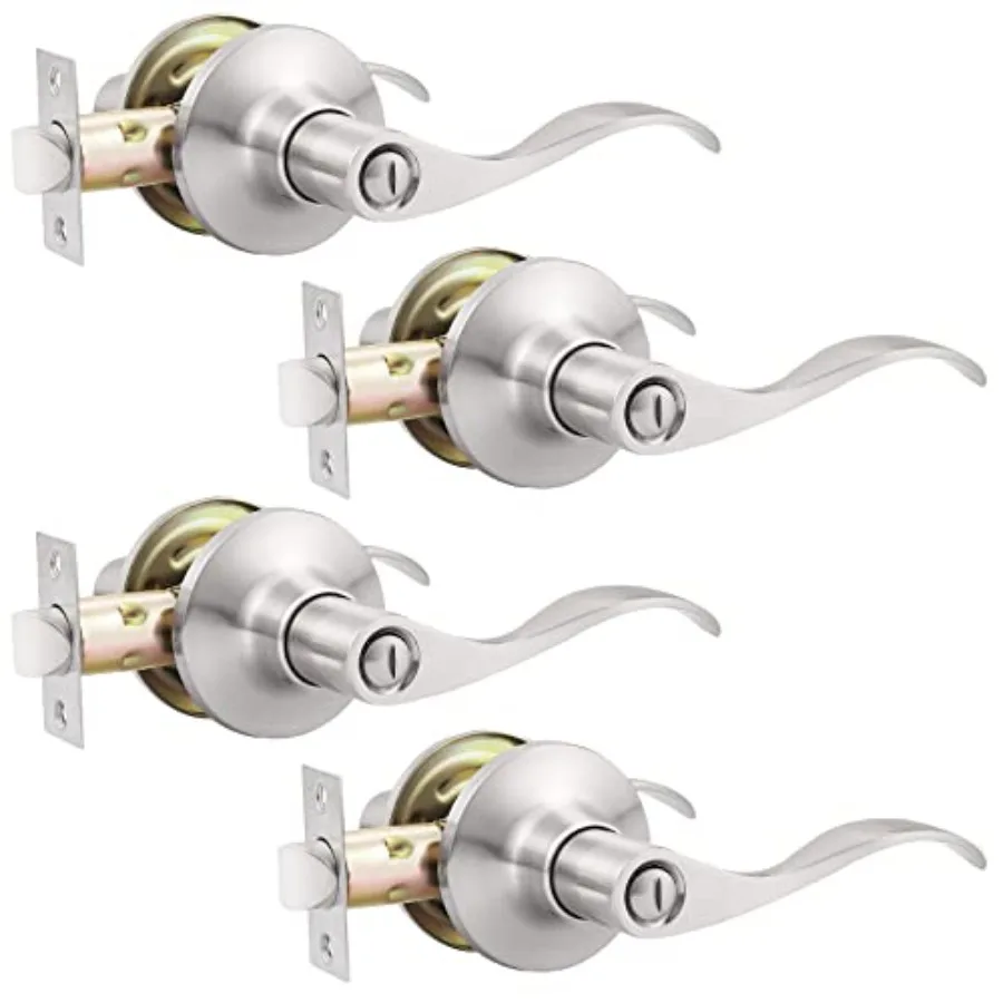 Pack s Brushed Nickel Handles Keyless Interior Handle with Lock Modern Locks for Bedroom Bathroom
Pack s Brushed Nickel Handles Keyless Interior Handle with Lock Modern Locks for Bedroom Bathroom