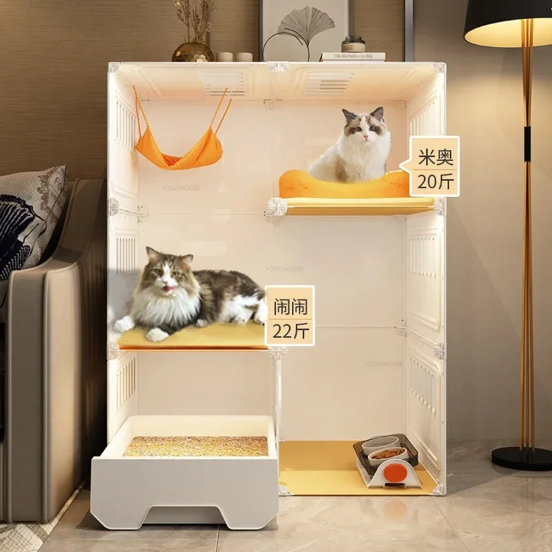 Transparent Cats Cages with Toilet Nordic Cat House Luxury Pet Villa Home Indoor Cat Cabinet Cat Litter Box Integrated Cats Cage
Transparent Cats Cages with Toilet Nordic Cat House Luxury Pet Villa Home Indoor Cat Cabinet Cat Litter Box Integrated Cats Cage