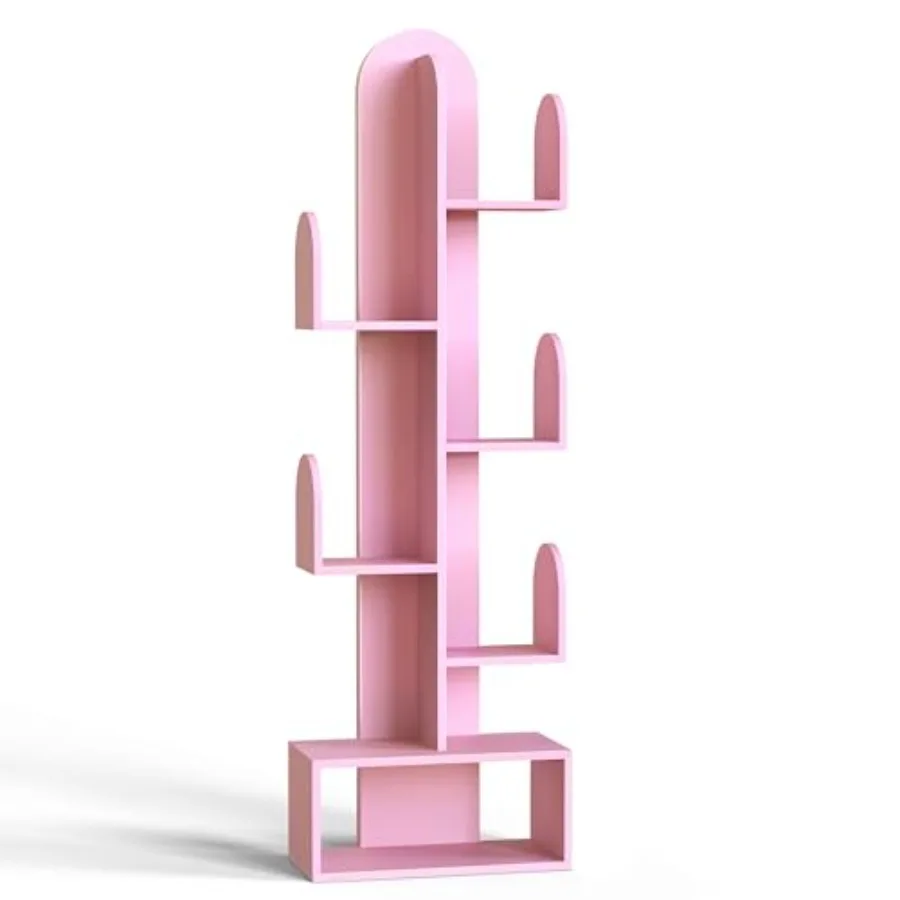 Cactus Tree Bookshelf 5-Tier Wood 50" Tall Storage Rack for CDs/Movies/Books Small Space-Saving Organizer Shelves for Living Ro
Cactus Tree Bookshelf 5-Tier Wood 50" Tall Storage Rack for CDs/Movies/Books Small Space-Saving Organizer Shelves for Living Ro