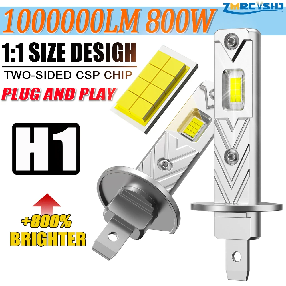H1 LED Bulbs Car Headlight CANBUS 1:1 Halogen Design Super Bright Mini Auto Spotlights Wireless Fog Lamps Plug&Play 6000K 12V
H1 LED Bulbs Car Headlight CANBUS 1:1 Halogen Design Super Bright Mini Auto Spotlights Wireless Fog Lamps Plug&Play 6000K 12V