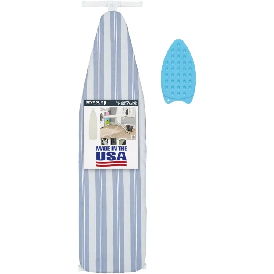 Гладильная доска в полный размер; Сделано в США от Seymour Home Products Комплект синих полосок включает чехол и силиконовый утюг.
Гладильная доска в полный размер; Сделано в США от Seymour Home Products Комплект синих полосок включает чехол и силиконовый утюг.