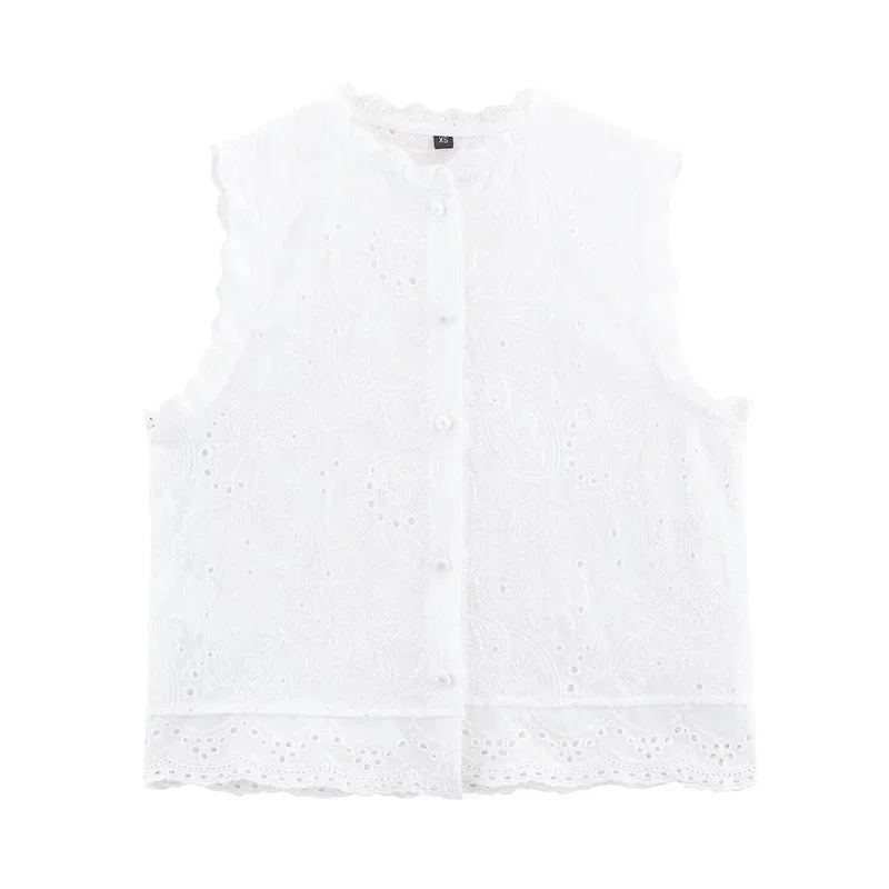 2025Cotton Boho Chic Sweet Floral Embroidery Eyelet Lace Vest Japan Mori Girl Vintage Ibiza Bohemian Hippie Gypsy Edwardian Tops
2025Cotton Boho Chic Sweet Floral Embroidery Eyelet Lace Vest Japan Mori Girl Vintage Ibiza Bohemian Hippie Gypsy Edwardian Tops
