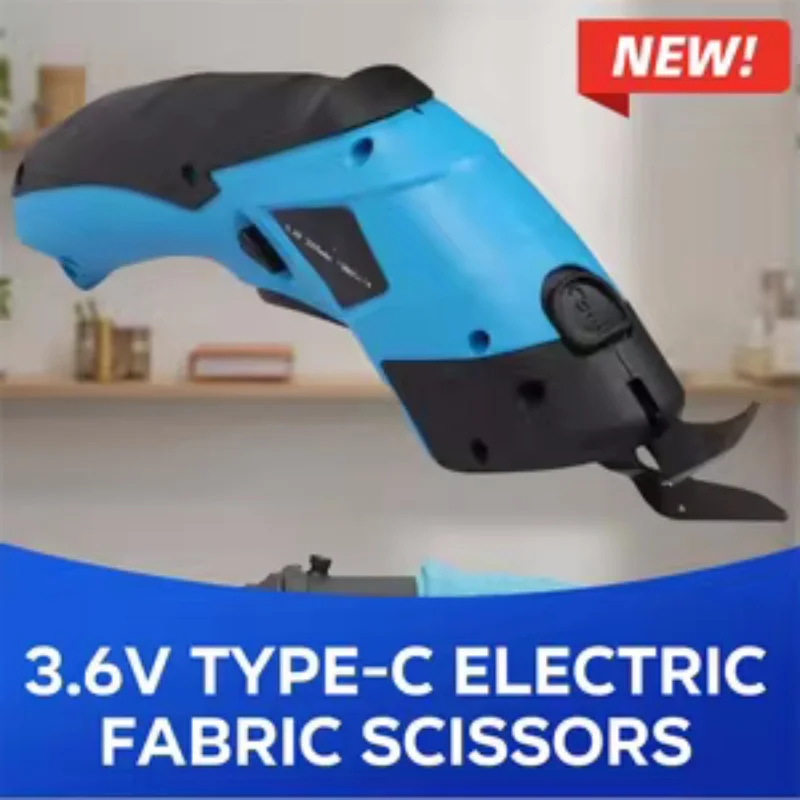 3.6V Type-C Rechargeable Handheld Electric Scissors Tungsten Steel Blade Fabric Leather Cutting Sewing Tailor Cutter
3.6V Type-C Rechargeable Handheld Electric Scissors Tungsten Steel Blade Fabric Leather Cutting Sewing Tailor Cutter