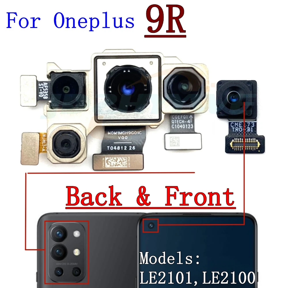 Front Rear Camera For OnePlus 9R 9RT 5G Frontal Selfie Wide Back Facing Main Camera Module Flex Cable Replacement Parts
Front Rear Camera For OnePlus 9R 9RT 5G Frontal Selfie Wide Back Facing Main Camera Module Flex Cable Replacement Parts