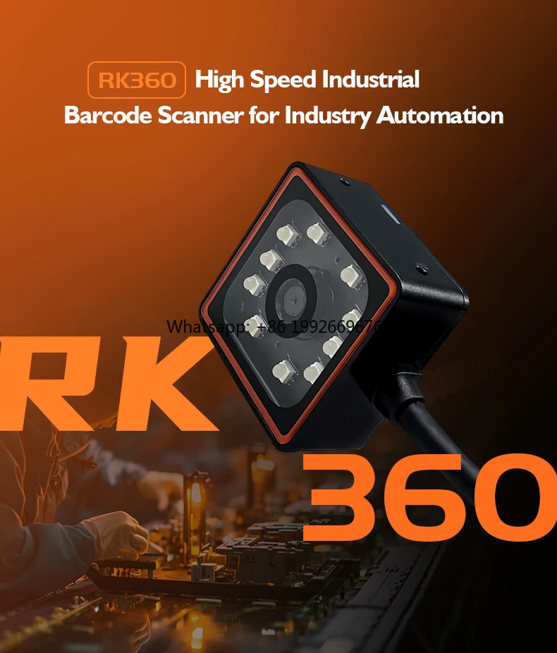 Self-service High Speed 1280*1080 1.3M USB RS232 Ethernet RK360 Industrial Fixed DPM Scanning Module Using in Automation Line fa
Self-service High Speed 1280*1080 1.3M USB RS232 Ethernet RK360 Industrial Fixed DPM Scanning Module Using in Automation Line fa