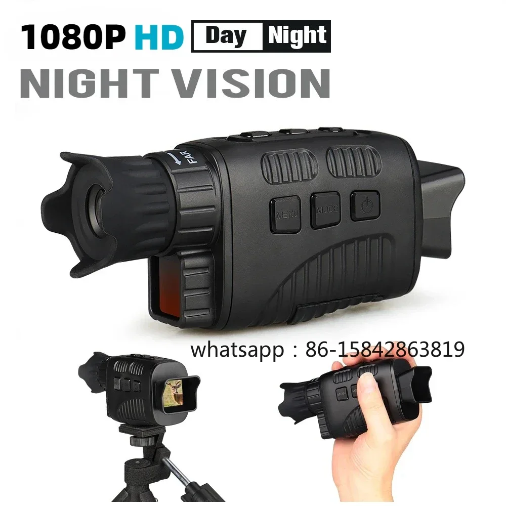 Infrared Night Vision Hunting Telescope 1080P HD Monocular Night Vision Device 4X Digital Zoom Photo & Video Full Dark 300M
Infrared Night Vision Hunting Telescope 1080P HD Monocular Night Vision Device 4X Digital Zoom Photo & Video Full Dark 300M