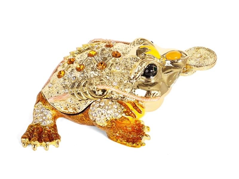 Zhaocai Fengshui Decorative Box with Coins, Gold Toad Decorative Box, Metal Decorative Box, Shop Zhaocai Decorative Box
Zhaocai Fengshui Decorative Box with Coins, Gold Toad Decorative Box, Metal Decorative Box, Shop Zhaocai Decorative Box