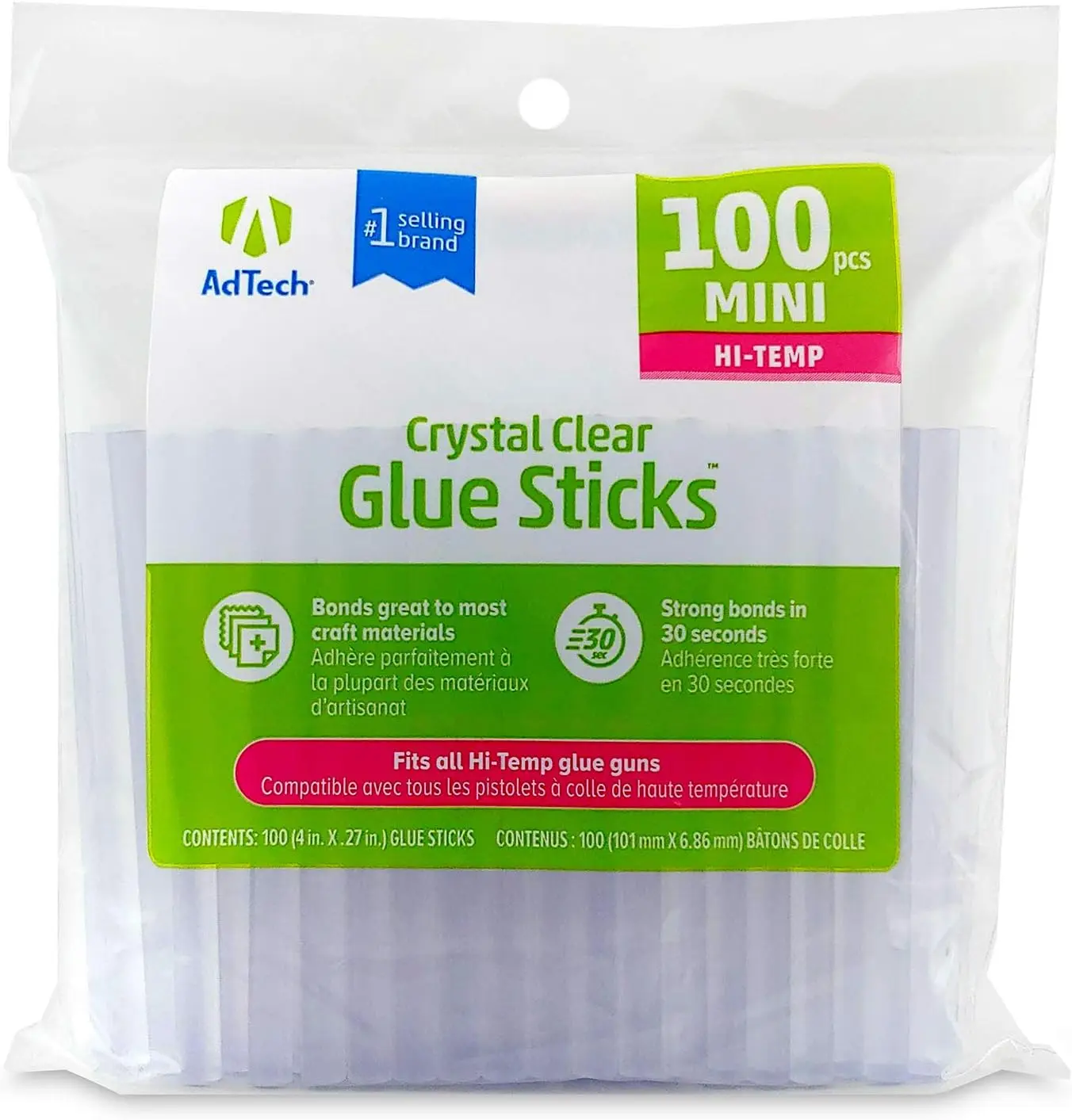 Mini Hot Glue Sticks for Crafting, 100 Clear Sticks Quick Bonding with Mini Glue Guns
Mini Hot Glue Sticks for Crafting, 100 Clear Sticks Quick Bonding with Mini Glue Guns