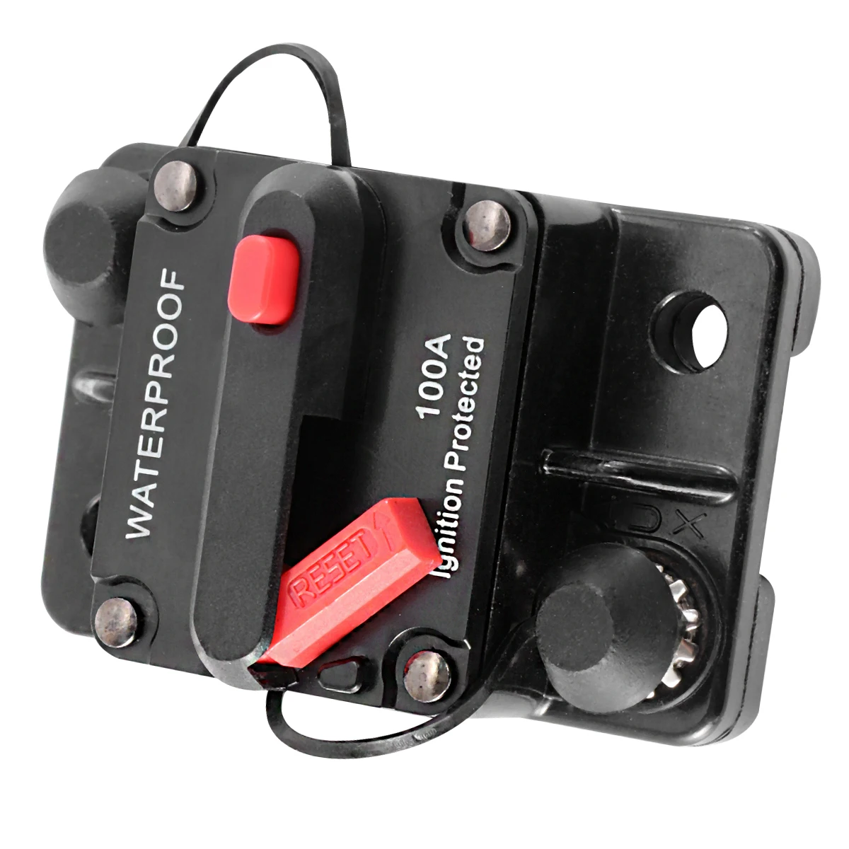 100A Circuit Breaker Protector Dual Stud Audio High Amp Manual Reset Waterproof Switchable 100A Electrical
100A Circuit Breaker Protector Dual Stud Audio High Amp Manual Reset Waterproof Switchable 100A Electrical