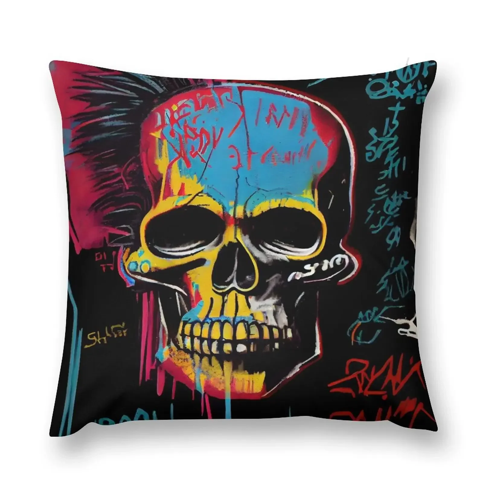 Skull Graffiti Abstract Symphony - Neo Expressionism Graffiti Fusion Artwork Throw Pillow Sofa Decorative Covers pillow
Skull Graffiti Abstract Symphony - Neo Expressionism Graffiti Fusion Artwork Throw Pillow Sofa Decorative Covers pillow