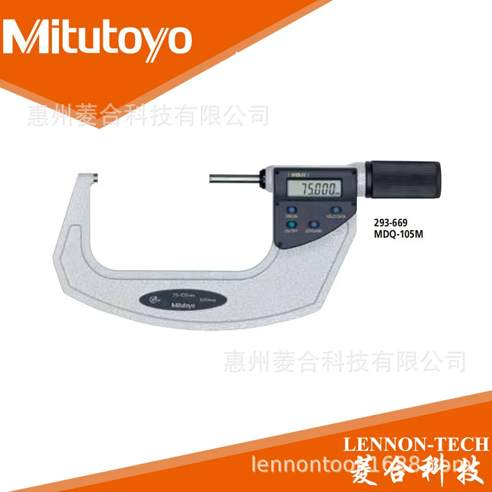 2025 Original Japan Mitutoyo 75-105mm Fast Feed Measurement Large Ratchet Digital Display Outer Diameter Micrometer 293-669
2025 Original Japan Mitutoyo 75-105mm Fast Feed Measurement Large Ratchet Digital Display Outer Diameter Micrometer 293-669