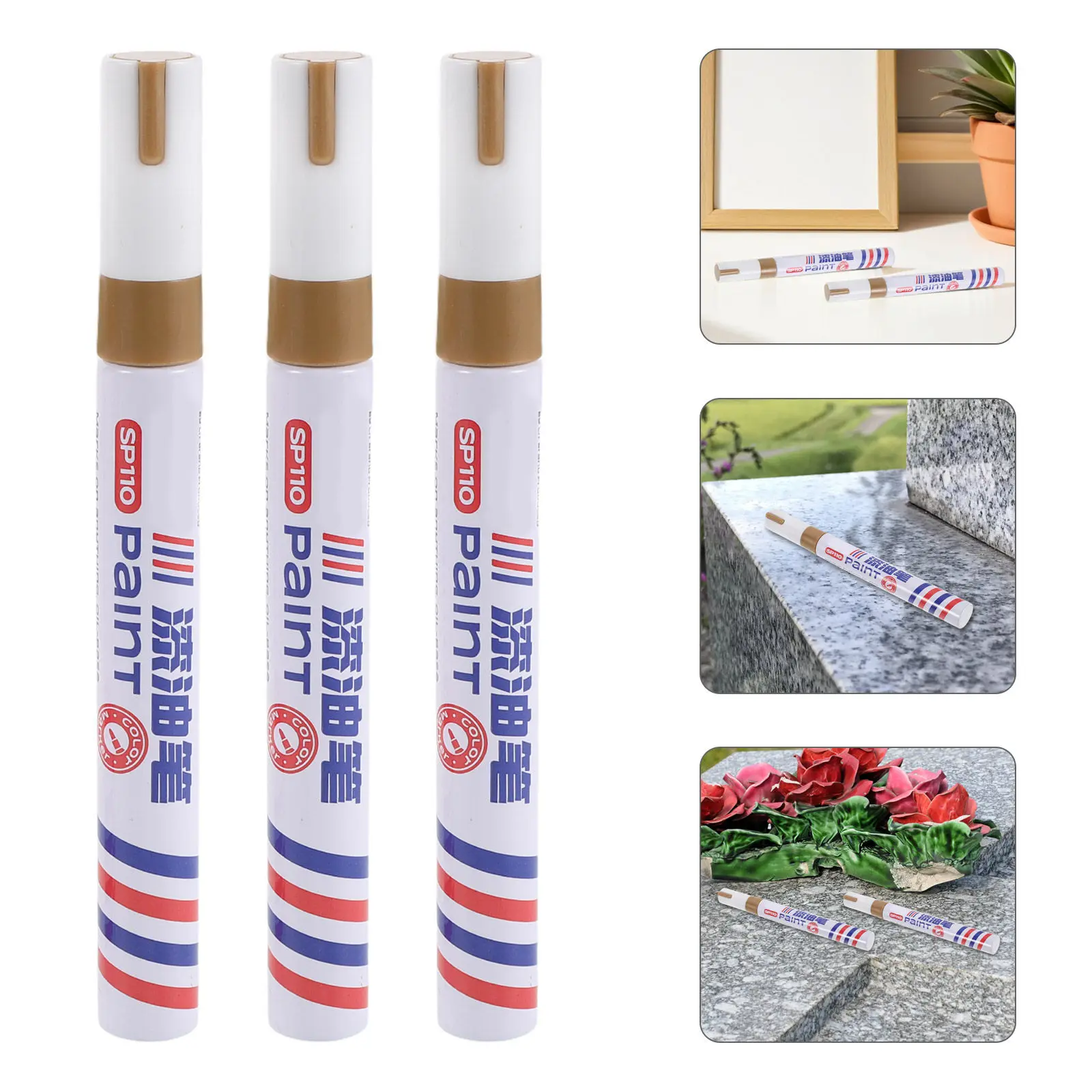 6Pcs Quick Dry Tombstone Paint Marker Pen Waterproof Oil Based Headstone Repair Marker for Stone Granite Surface Restoration
6Pcs Quick Dry Tombstone Paint Marker Pen Waterproof Oil Based Headstone Repair Marker for Stone Granite Surface Restoration