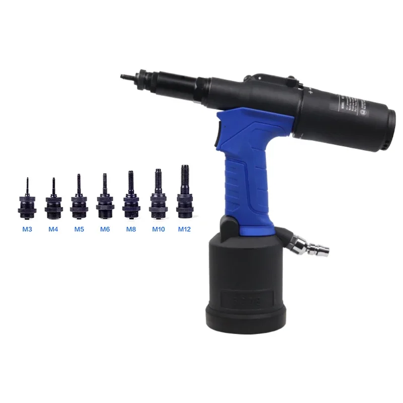 Light Weight OEM Customization Suitable For All Materials Rivet Nut Riveting Capacity M3-M12 Pneumatic Rivet Nut Tool
Light Weight OEM Customization Suitable For All Materials Rivet Nut Riveting Capacity M3-M12 Pneumatic Rivet Nut Tool