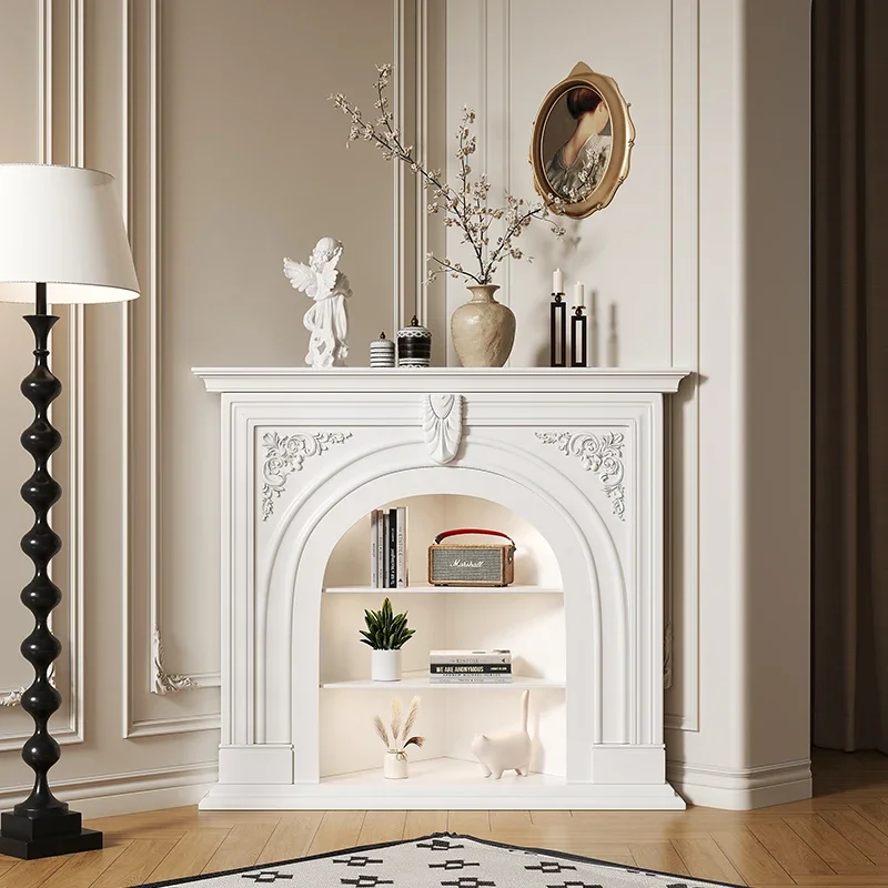 Cream Wind White Corner Fireplace Cabinet Fireplace Rack Living Room Wall Corner French Decorative Cabinet Corner Triangle
Cream Wind White Corner Fireplace Cabinet Fireplace Rack Living Room Wall Corner French Decorative Cabinet Corner Triangle