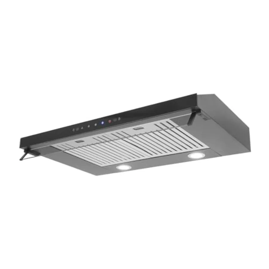 30Inch Ducted Ductless Kitchen Range Hood with 2 LED Lights Undercabinet Exhaust Fan Black Stove Vent Hood Flexible Upward or S
30Inch Ducted Ductless Kitchen Range Hood with 2 LED Lights Undercabinet Exhaust Fan Black Stove Vent Hood Flexible Upward or S