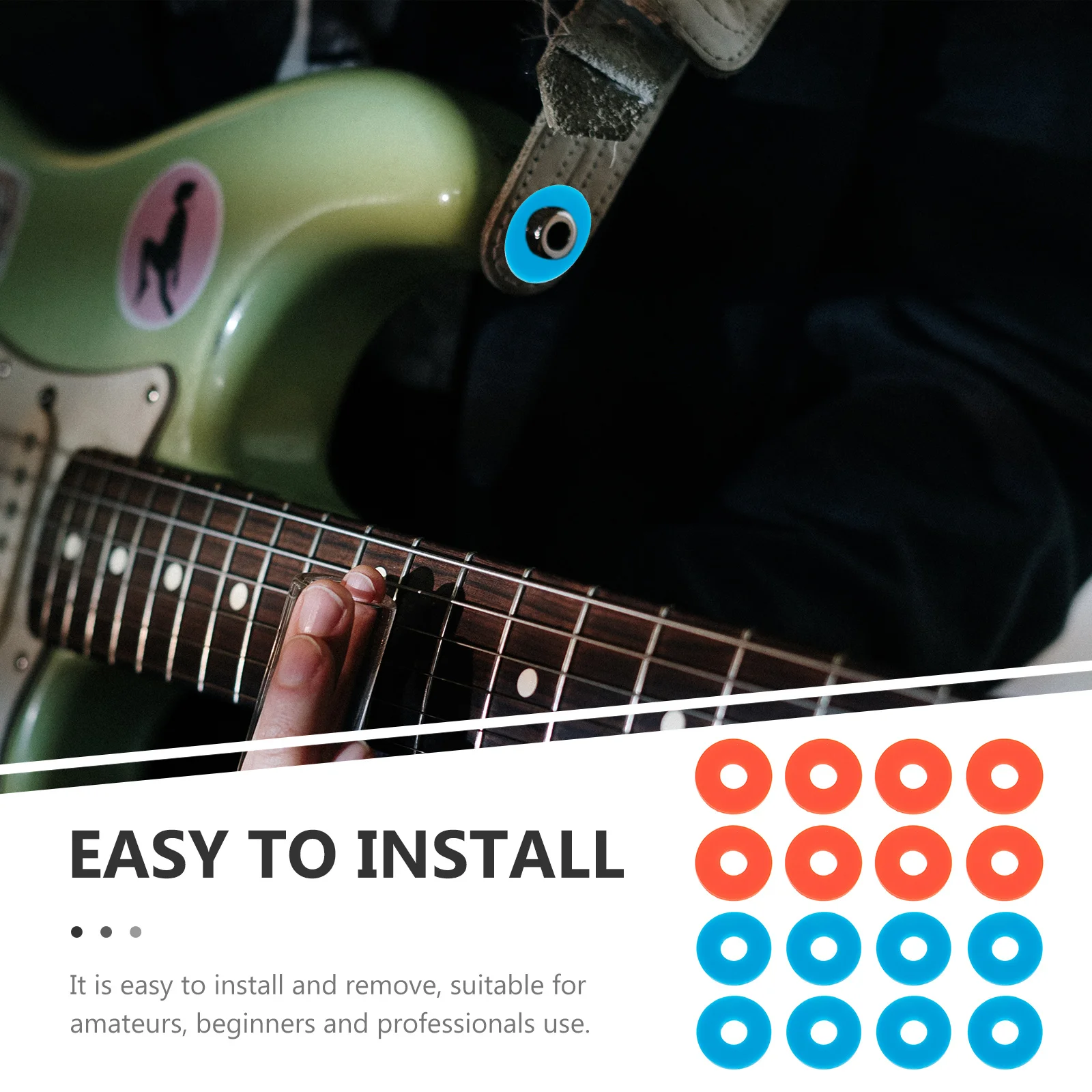 16 Pcs Guitar Protector Strap Lock Security Accessories Blocks for Bass Silicone Buckle Attachment
16 Pcs Guitar Protector Strap Lock Security Accessories Blocks for Bass Silicone Buckle Attachment