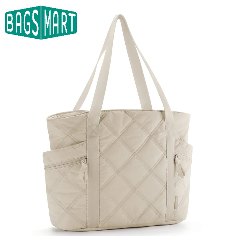 BAGSMART Women's Tote Bag Large Capacity Nylon Handbag Fashion Work Bag for Women Commuter Student Office Travel
BAGSMART Women's Tote Bag Large Capacity Nylon Handbag Fashion Work Bag for Women Commuter Student Office Travel