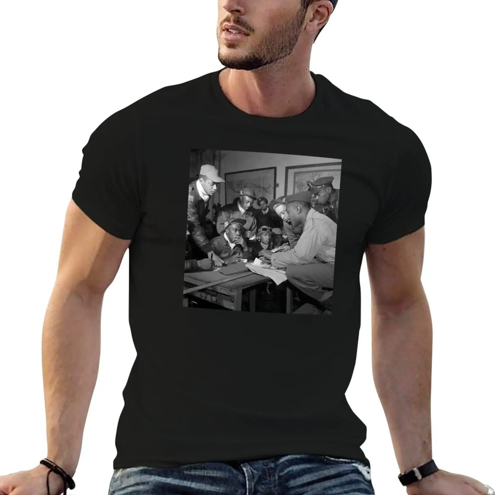 Tuskegee Airmen Planning Session - Italy - 1945 T-Shirt funny t shirts cotton cotton tshirt 100% T-Shirt
Tuskegee Airmen Planning Session - Italy - 1945 T-Shirt funny t shirts cotton cotton tshirt 100% T-Shirt