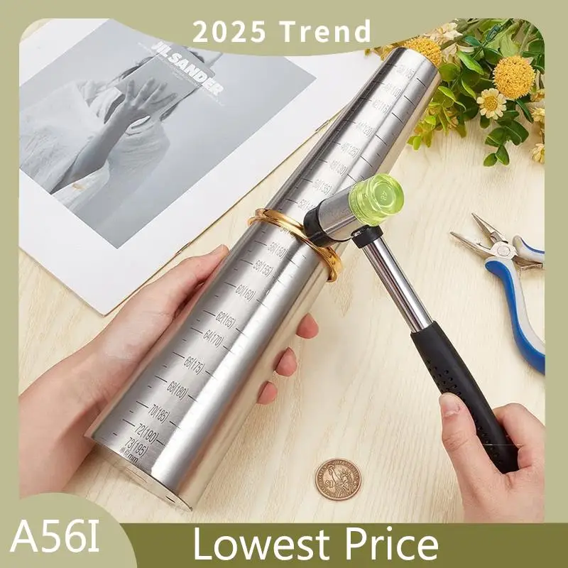 A56I Top Bracelet Mandrel Size Set, Including Hammer, Round Bracelet Mandrel With Scale, Adjustable Bracelet Making, For DIY
A56I Top Bracelet Mandrel Size Set, Including Hammer, Round Bracelet Mandrel With Scale, Adjustable Bracelet Making, For DIY