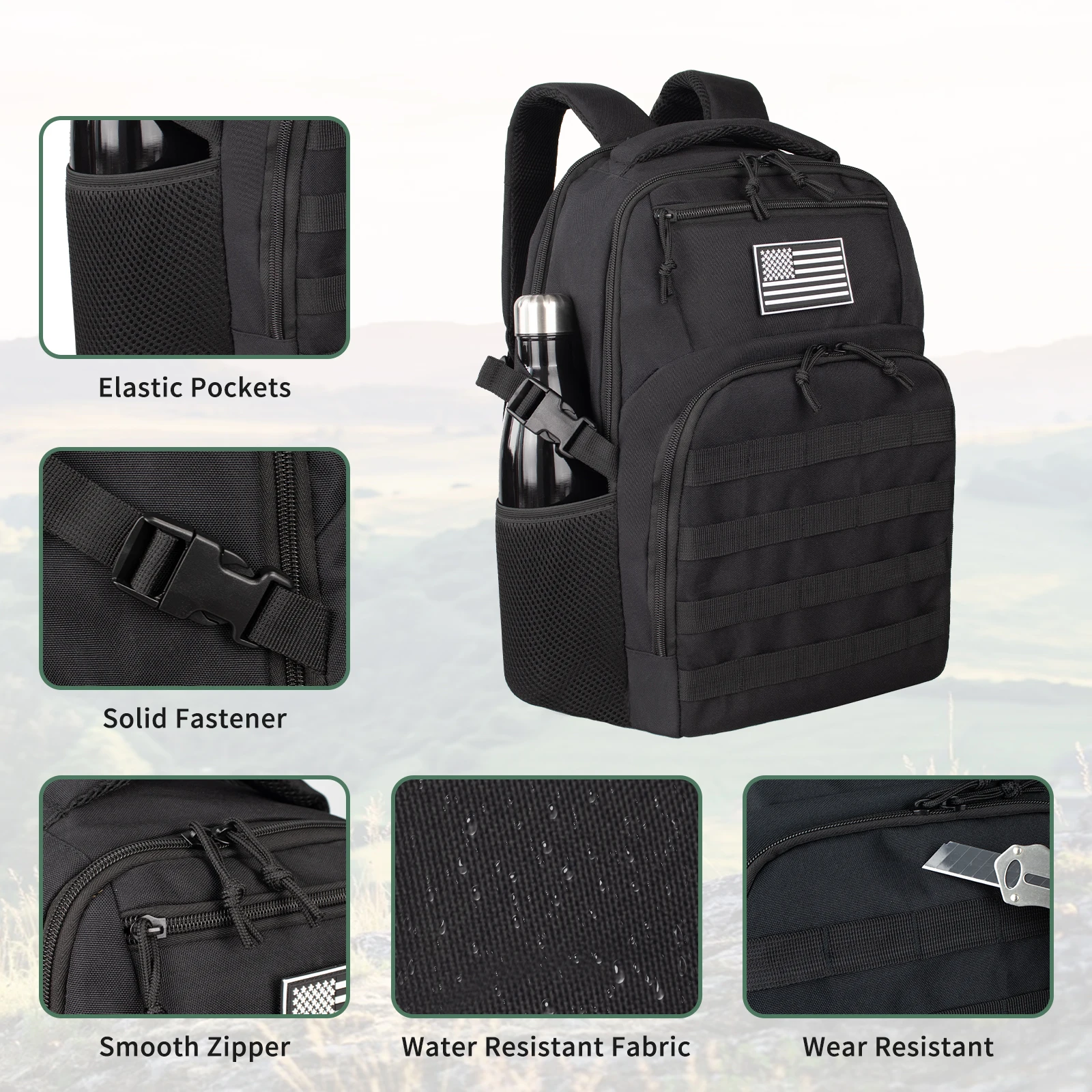 30L Hunting Rucksack Tactical Pack Backpack Waterproof Bug Out Bag Small Outdoor Hiking Camping Tactical Backpack Men's Travel
30L Hunting Rucksack Tactical Pack Backpack Waterproof Bug Out Bag Small Outdoor Hiking Camping Tactical Backpack Men's Travel