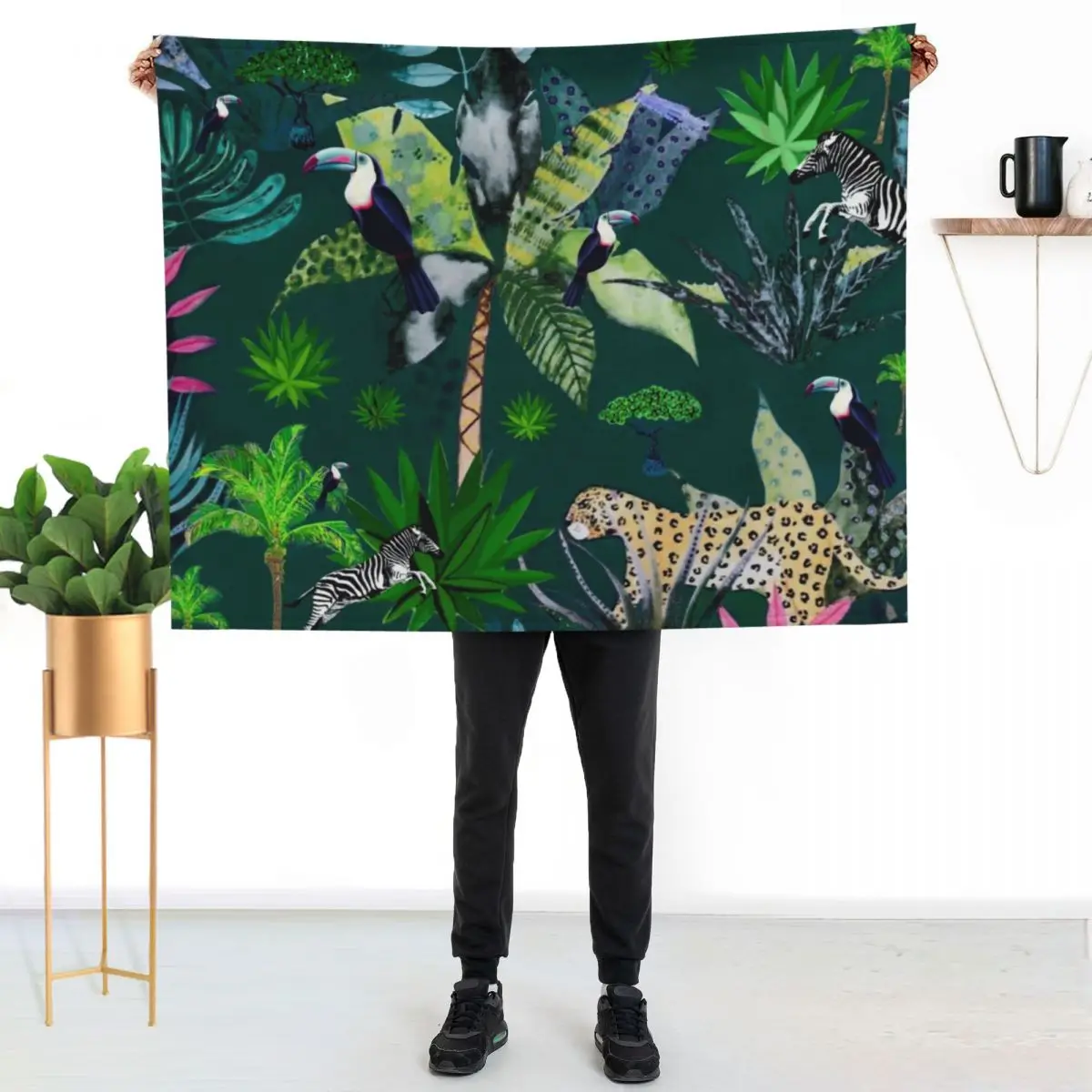 Jungle Green Throw Blanket Men's Soft Warm Throw Blanket for Couch
Jungle Green Throw Blanket Men's Soft Warm Throw Blanket for Couch