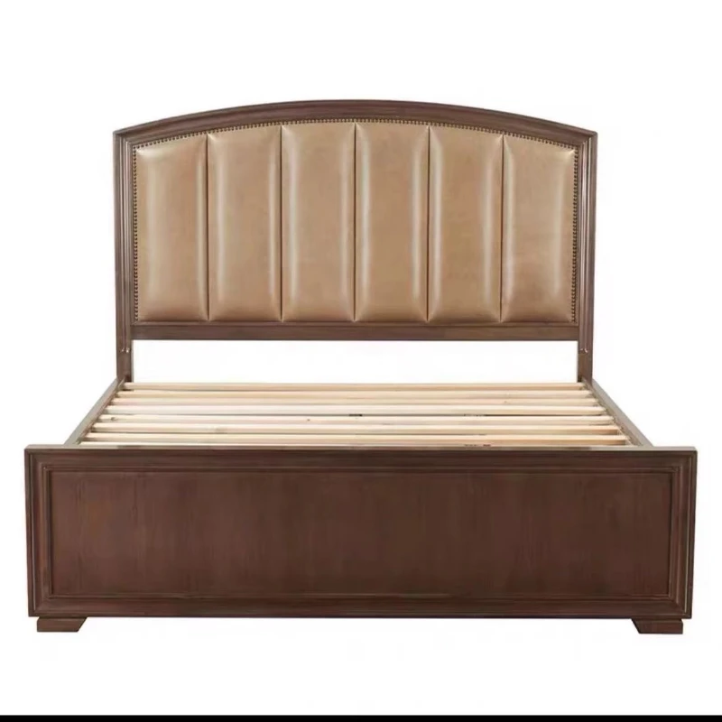 American solid wood bed modern simple bedroom soft bag light luxury double master bedroom bed
American solid wood bed modern simple bedroom soft bag light luxury double master bedroom bed