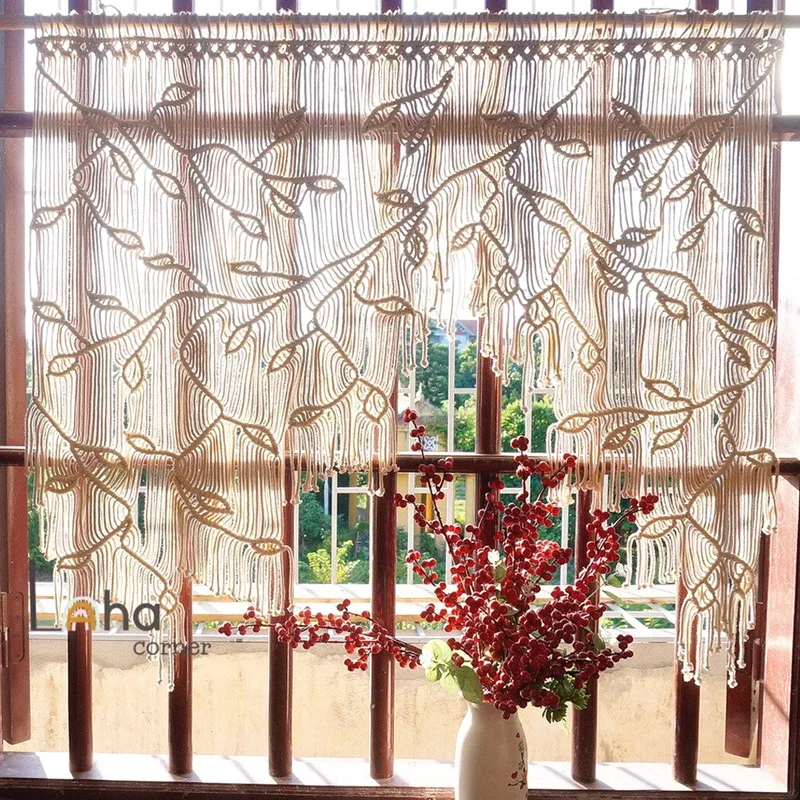 Boho Woven Macrame Curtain, Wall Hanging Window Curtains, Handmade Bohemian Decor, Doorway Closet, Bedroom, Living Room
Boho Woven Macrame Curtain, Wall Hanging Window Curtains, Handmade Bohemian Decor, Doorway Closet, Bedroom, Living Room