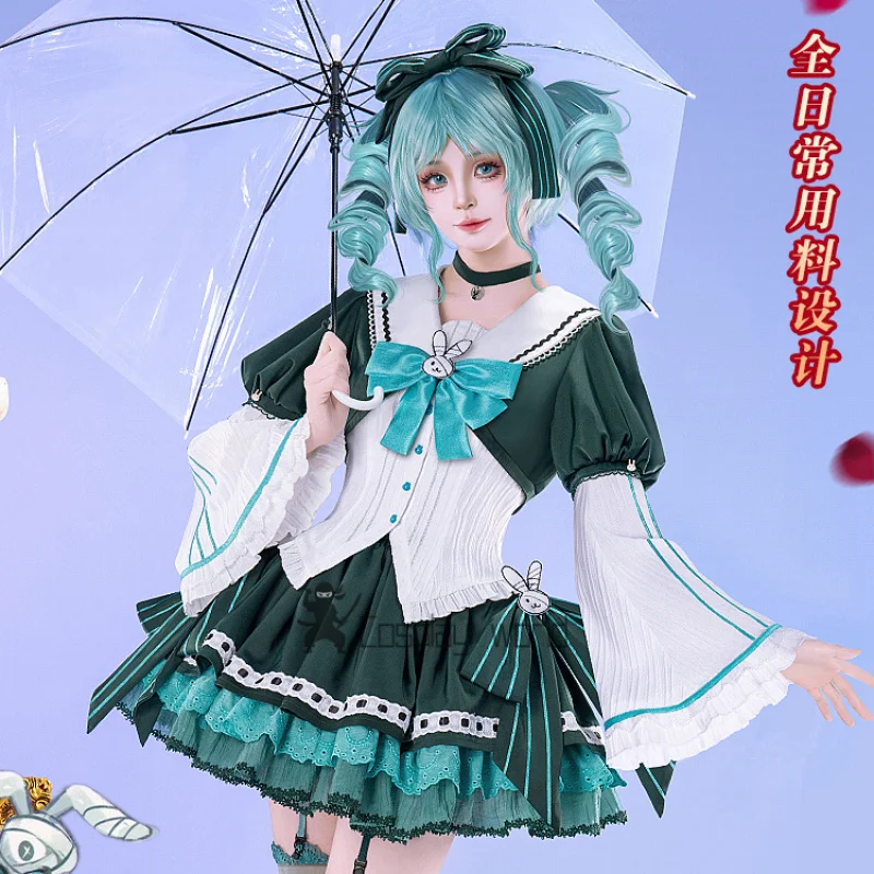 Anime Project Sekai Cosplay Costume Miku Green Gothic Lolita Dress Daily Uniform Halloween Carnival Suit for Women Game
Anime Project Sekai Cosplay Costume Miku Green Gothic Lolita Dress Daily Uniform Halloween Carnival Suit for Women Game