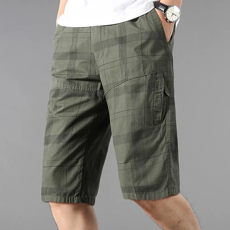 Men Plaid Pure Cotton 7 Points Pants Washed Loose Plus Size Summer Casual Printed Beach Middle Trousers
Men Plaid Pure Cotton 7 Points Pants Washed Loose Plus Size Summer Casual Printed Beach Middle Trousers