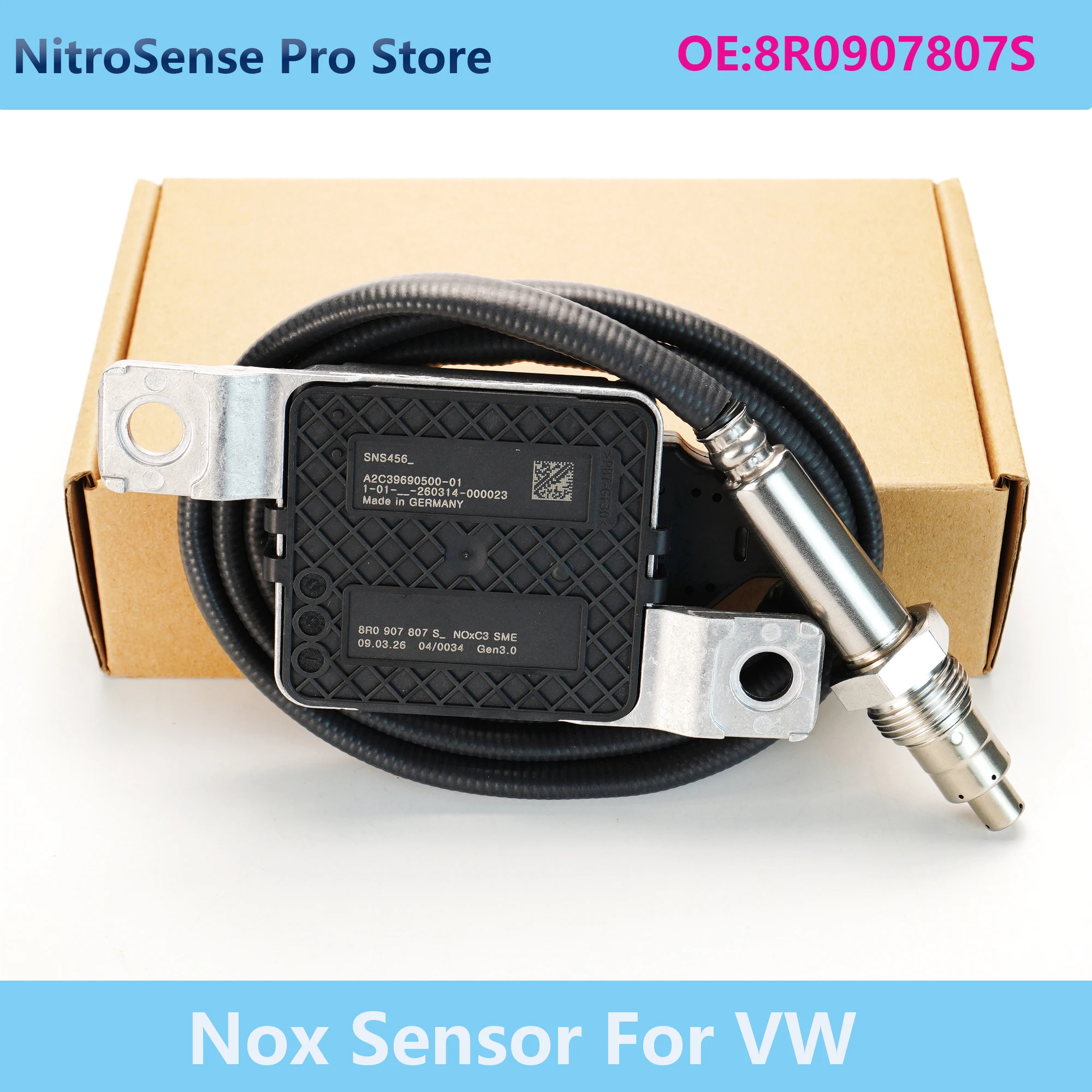 8R0907807S Nitrogen Oxide Sensor For vw Audi Q5 Quattro 2016 2.0 3.0 TDI 250 kW 8R0 907 807 S SNS456
8R0907807S Nitrogen Oxide Sensor For vw Audi Q5 Quattro 2016 2.0 3.0 TDI 250 kW 8R0 907 807 S SNS456