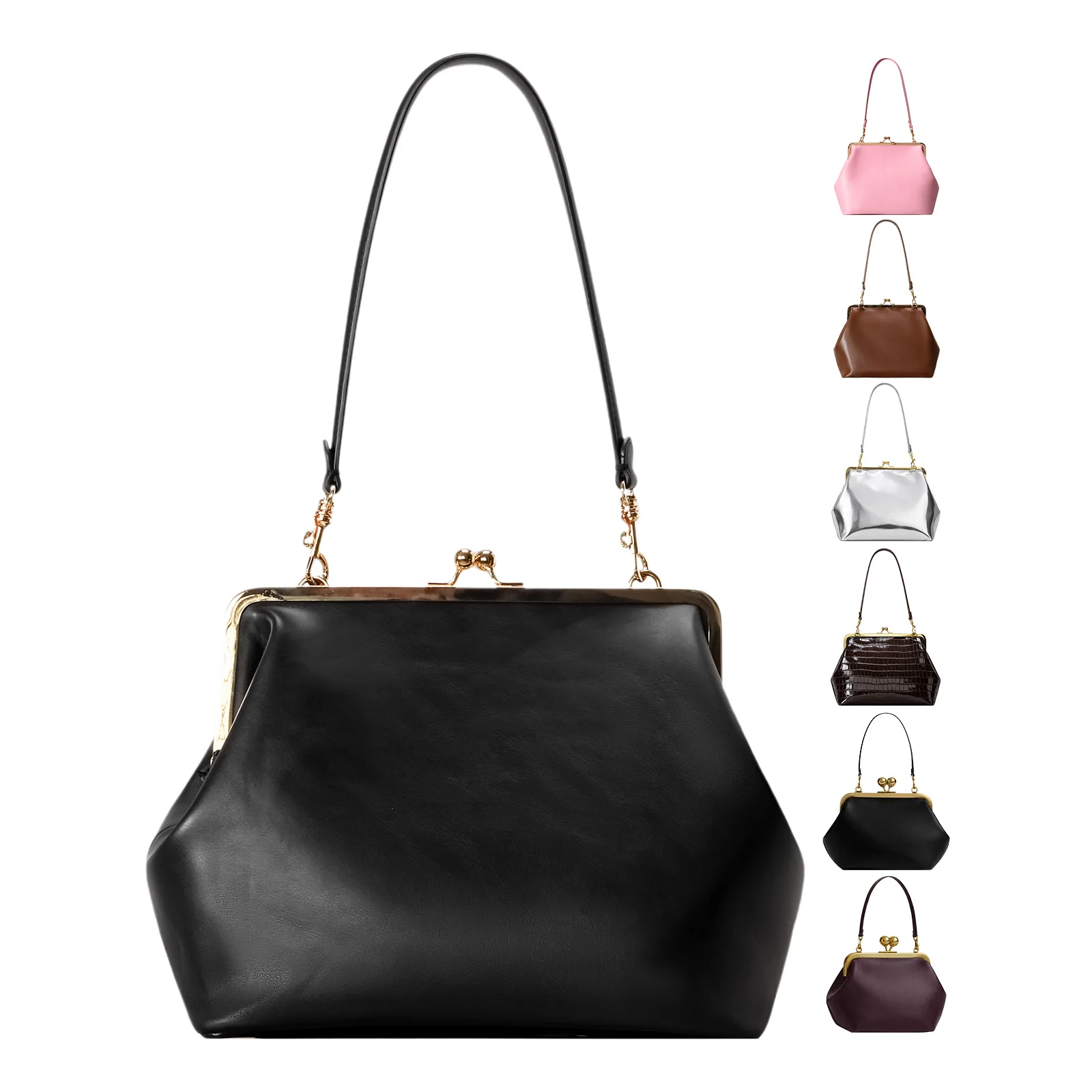 PU Leather Women Retro Shoulder Bag Large Capacity Stylish Handbag Solid Color Trendy Tote Bags Travel Work Shopping Handbags
PU Leather Women Retro Shoulder Bag Large Capacity Stylish Handbag Solid Color Trendy Tote Bags Travel Work Shopping Handbags