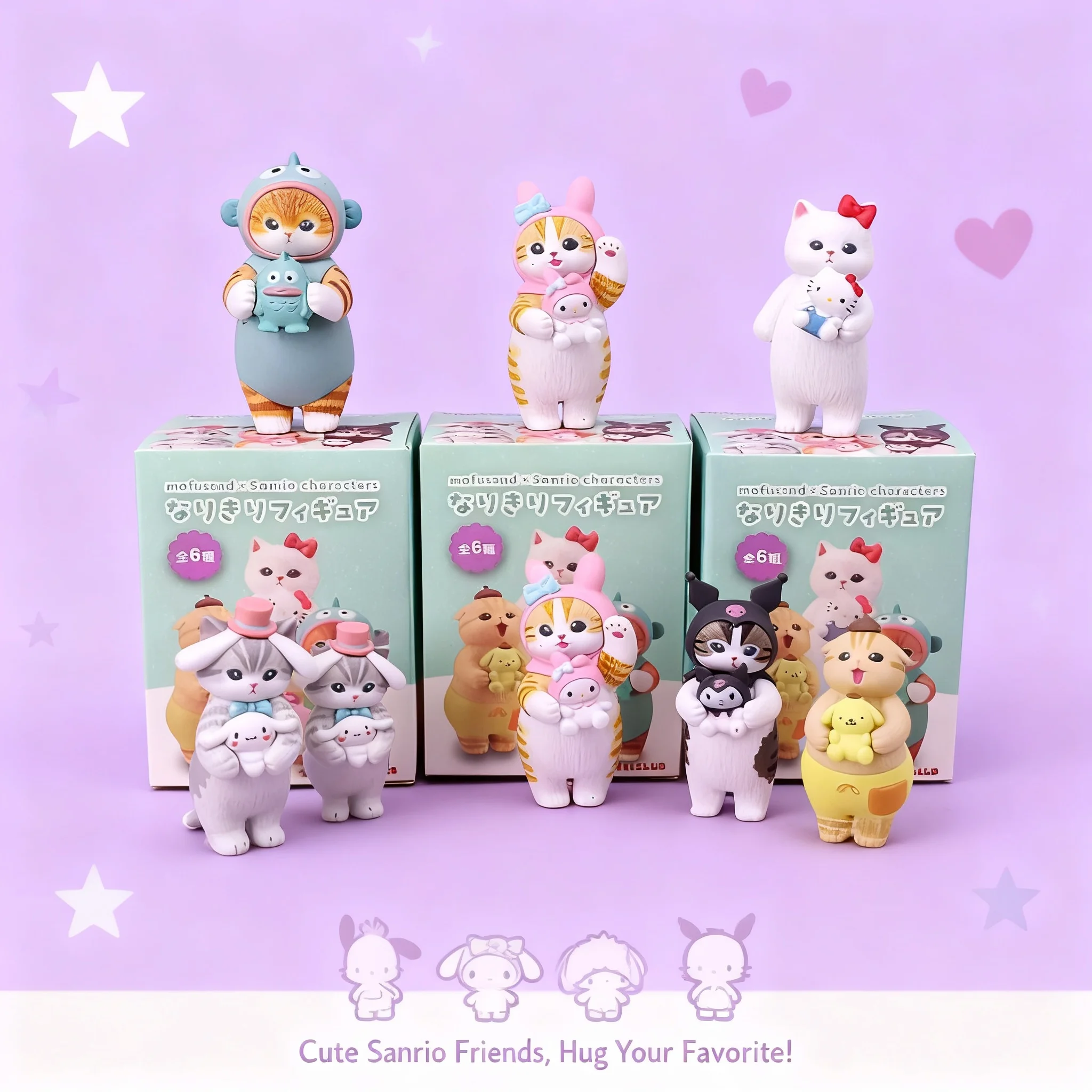 Sanrios Shark Cat Blind Box Mofusaes Toy Figures Cute Collectible Ornaments Dolls Gift for Children
Sanrios Shark Cat Blind Box Mofusaes Toy Figures Cute Collectible Ornaments Dolls Gift for Children