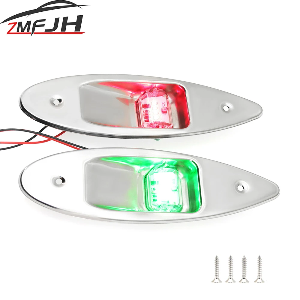 2PCS 12V LED Boat Side Light Waterproof Navigation Light For Marine Boat Yacht Red/Green Signal Lamp Corrosion Resistant
2PCS 12V LED Boat Side Light Waterproof Navigation Light For Marine Boat Yacht Red/Green Signal Lamp Corrosion Resistant