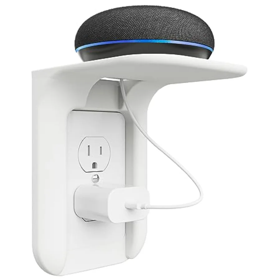Outlet Shelf Wall Holder, Bathroom Shelf up to 10lbs Standard Vertical Duplex Wall Organizer for Smart Home Decor Space Saving
Outlet Shelf Wall Holder, Bathroom Shelf up to 10lbs Standard Vertical Duplex Wall Organizer for Smart Home Decor Space Saving