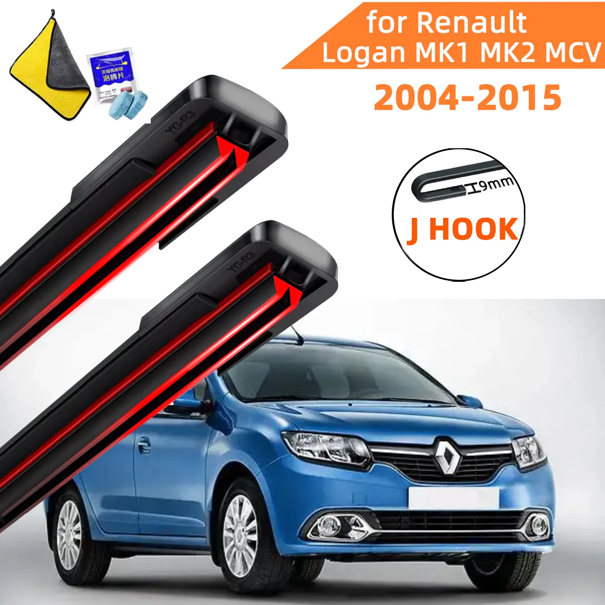 Double Rubber Car Wipers for Renault Logan MK1 MK2 MCV Front Blade Brushes Cutter Parts Accessorie Windscreen Wiper Wear Parts
Double Rubber Car Wipers for Renault Logan MK1 MK2 MCV Front Blade Brushes Cutter Parts Accessorie Windscreen Wiper Wear Parts