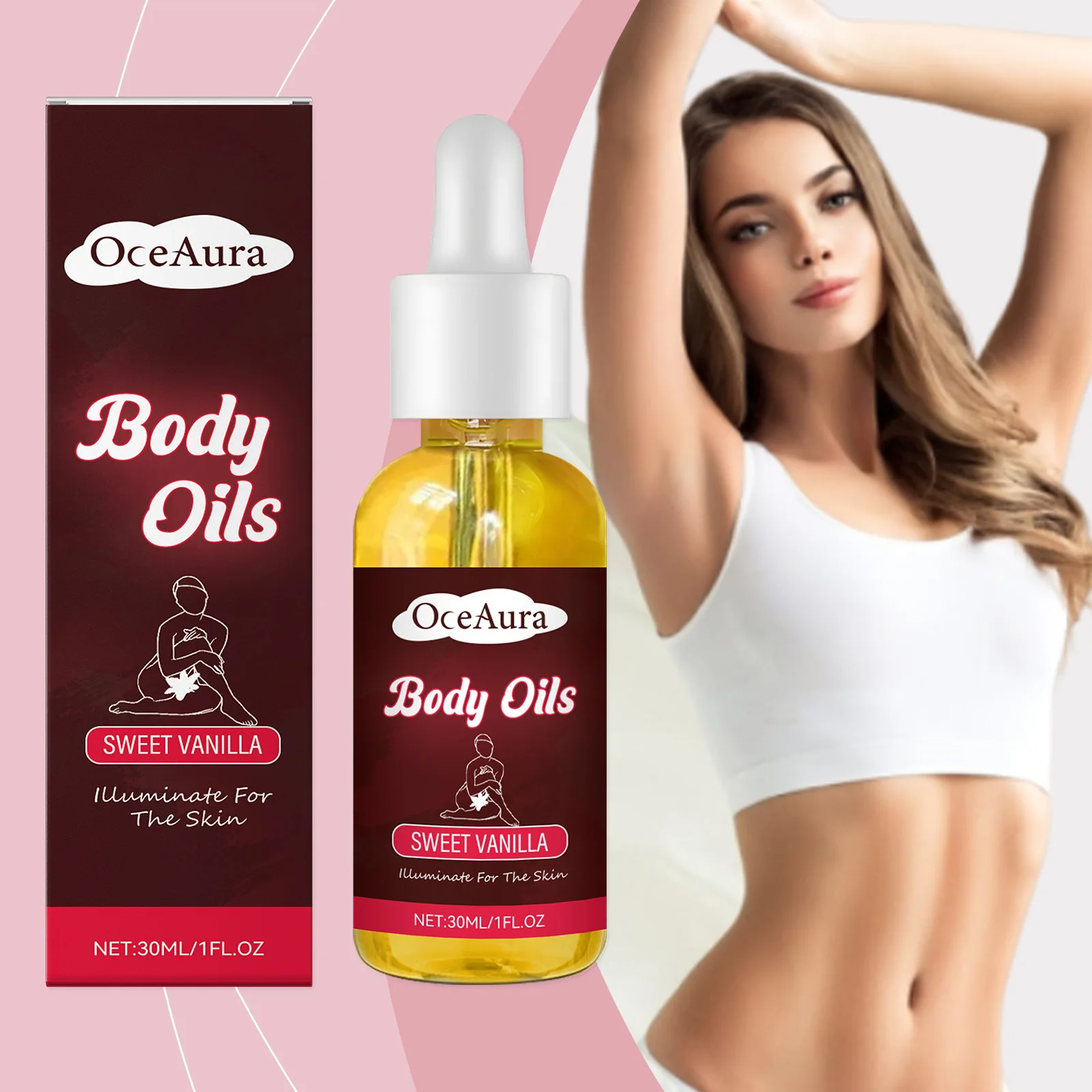 OCEAURA Vanilla Body Moisturizing Essential Oil, Gentle Care Moisturizing Skin Moisturizing Fragrance Soothing Essential Oil
OCEAURA Vanilla Body Moisturizing Essential Oil, Gentle Care Moisturizing Skin Moisturizing Fragrance Soothing Essential Oil