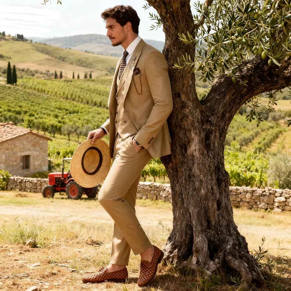 Men's Formal Wedding Terno Complete Slim Fit 3-Piece Set Classic Elegant Blazer Coat Vest Pants Ensemble for Groom
Men's Formal Wedding Terno Complete Slim Fit 3-Piece Set Classic Elegant Blazer Coat Vest Pants Ensemble for Groom