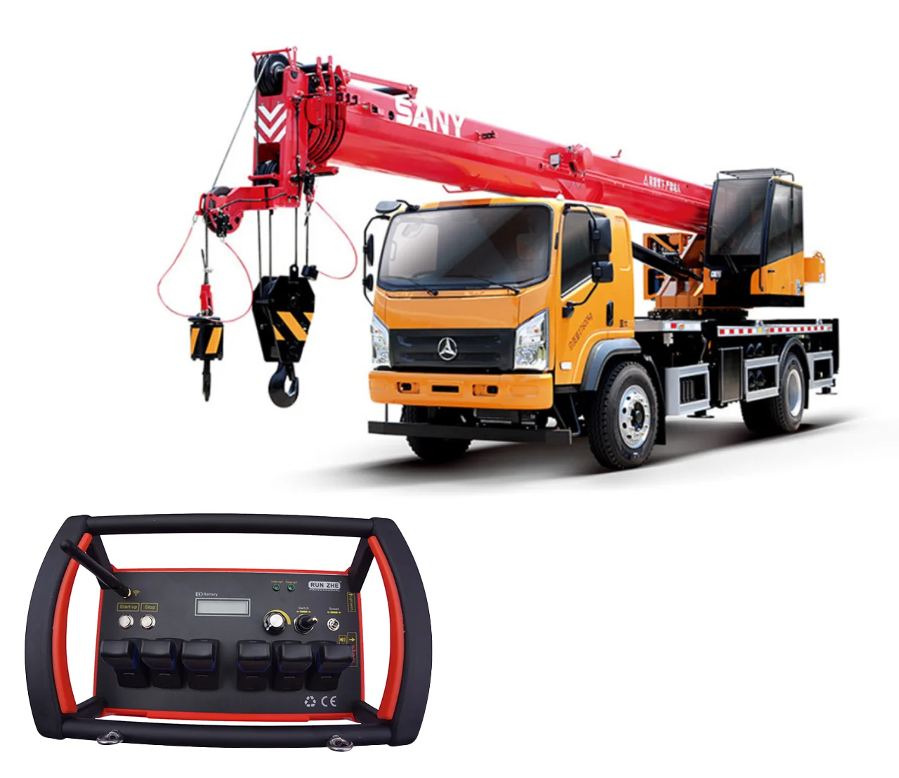 Strong Factory Fully Automatic Style 6 Joysticks Wireless Crane Radio Remote Control