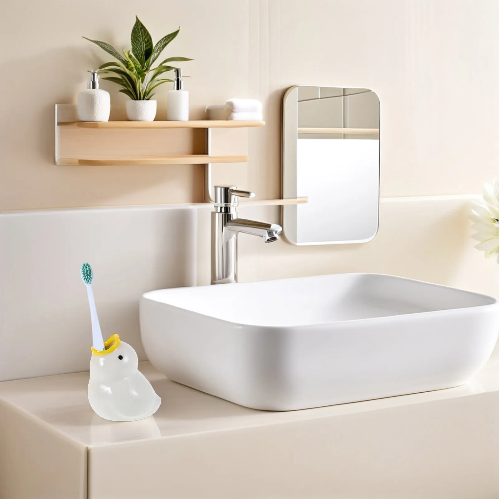 Ceramic Cartoon Duck Toothbrush Holder Cute Bathroom Organizer Rack for Home Travel Bathroom Accessories Tooth Brush Organizer 
Ceramic Cartoon Duck Toothbrush Holder Cute Bathroom Organizer Rack for Home Travel Bathroom Accessories Tooth Brush Organizer