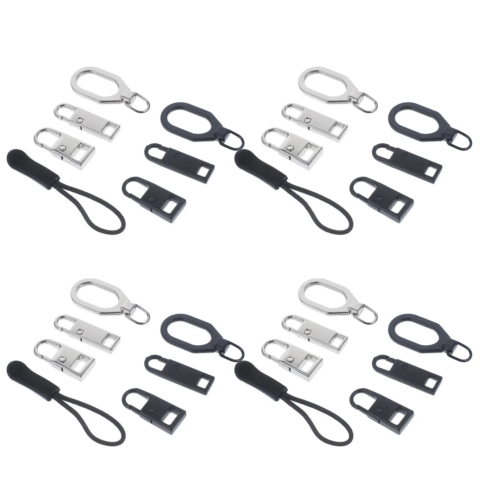 32Pcs Heavy-Duty Zipper Puller Tabs DIY Zipper Head Replacement Kit Wear-Resistant Detachable Slider for Clothing Bags Suitcases
32Pcs Heavy-Duty Zipper Puller Tabs DIY Zipper Head Replacement Kit Wear-Resistant Detachable Slider for Clothing Bags Suitcases