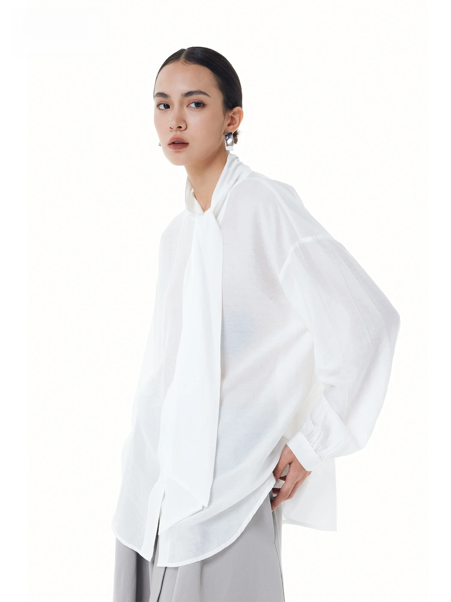 Wildund Spring Autumn New Sle Women's Loose Long Sve irt with Sa Transparent Design Commute Simple Faion Top
Wildund Spring Autumn New Sle Women's Loose Long Sve irt with Sa Transparent Design Commute Simple Faion Top