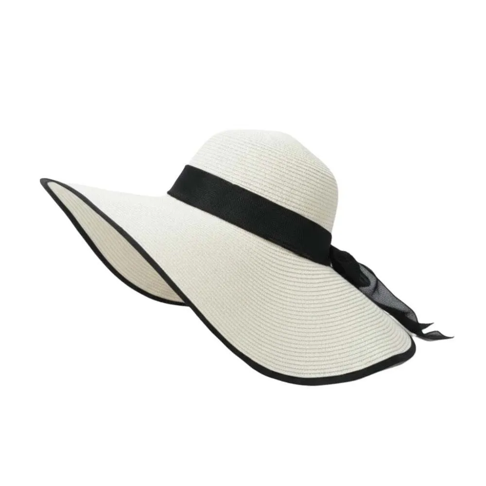 Elegant Breathable Vacation Beach Cap Lightweight Sunshade Topi Big Brimmed Straw Hat Solid Color Folding Woven Sun Cap Spring
Elegant Breathable Vacation Beach Cap Lightweight Sunshade Topi Big Brimmed Straw Hat Solid Color Folding Woven Sun Cap Spring