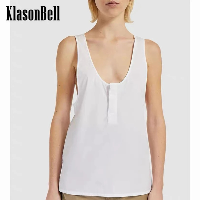 4.23 KlasonBell Cotton Side Embroidery White Shirt Camis For Women Simple Temperament Versatile U-Neck Sleeveless Tank Top
4.23 KlasonBell Cotton Side Embroidery White Shirt Camis For Women Simple Temperament Versatile U-Neck Sleeveless Tank Top