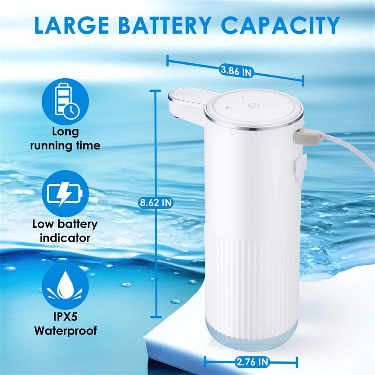 Автоматический дозатор пенного мыла, регулируемый дозатор пенного мыла для рук
Автоматический дозатор пенного мыла, регулируемый дозатор пенного мыла для рук