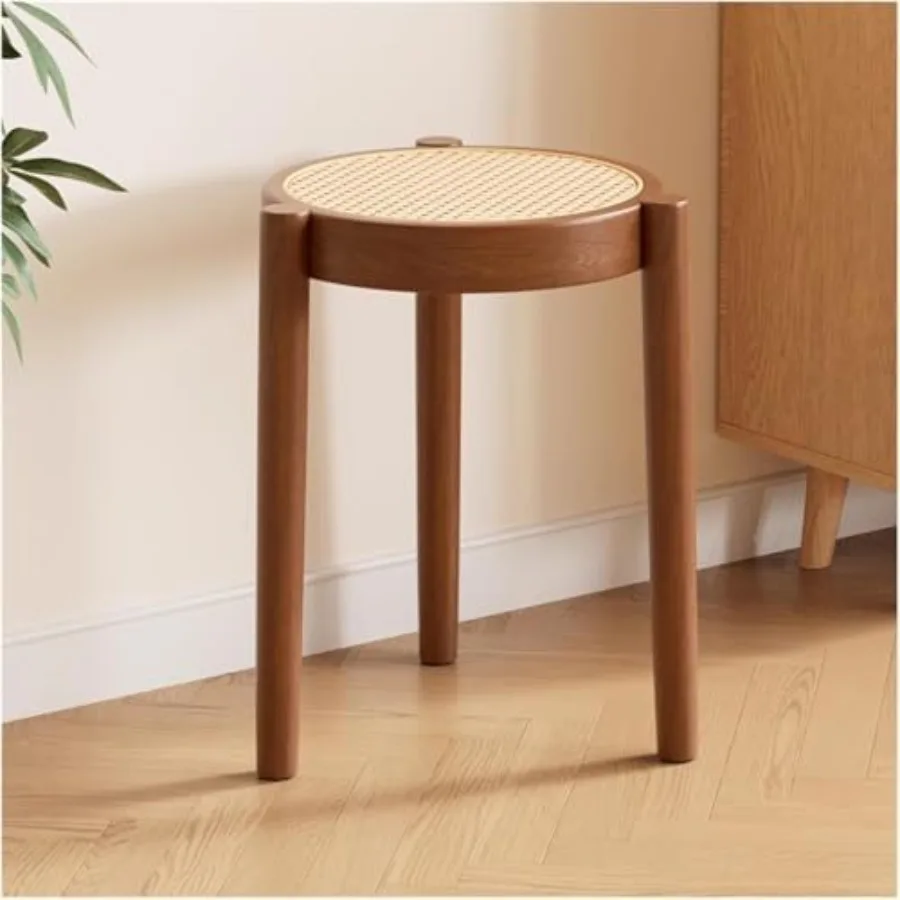 Stackable Wooden Stools Set of 4, Rattan Portable Backless School Chairs with Round Top, Stacking Kitchen Island Style-1
Stackable Wooden Stools Set of 4, Rattan Portable Backless School Chairs with Round Top, Stacking Kitchen Island Style-1