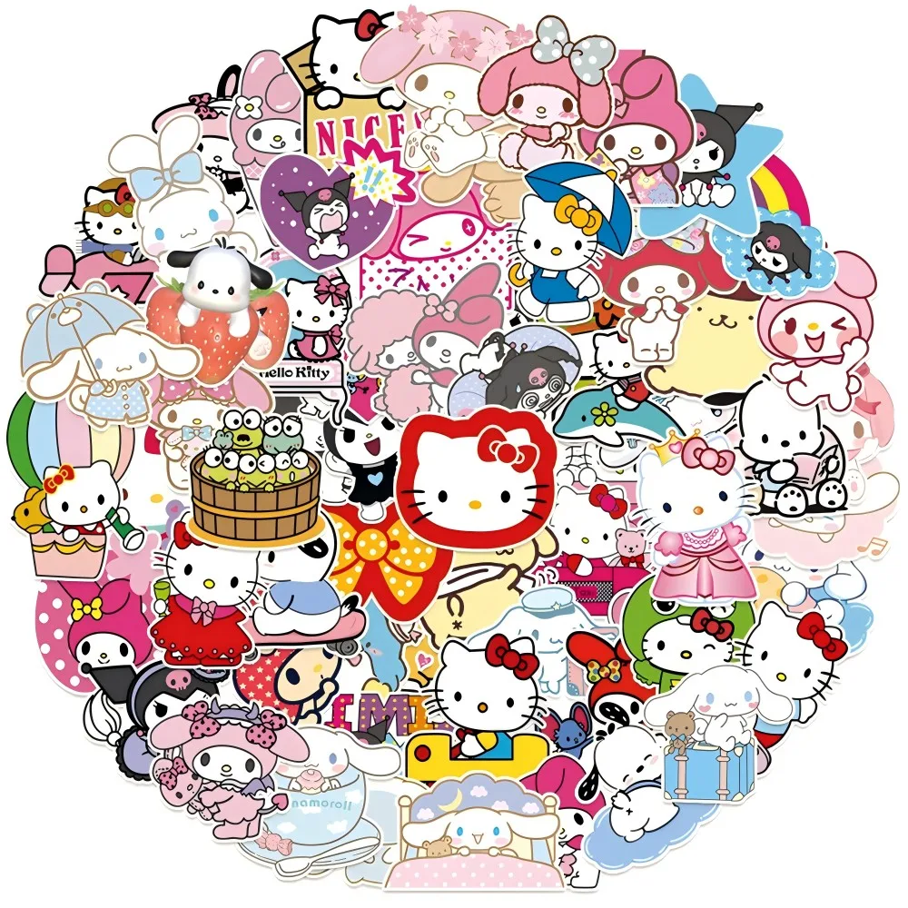 10/30/50pcs Sanrio Anime Kuromi Melody Stickers Cute Cartoon Decal for Kids Toy DIY Stationery Notebook Phone Sticker Decoration
10/30/50pcs Sanrio Anime Kuromi Melody Stickers Cute Cartoon Decal for Kids Toy DIY Stationery Notebook Phone Sticker Decoration