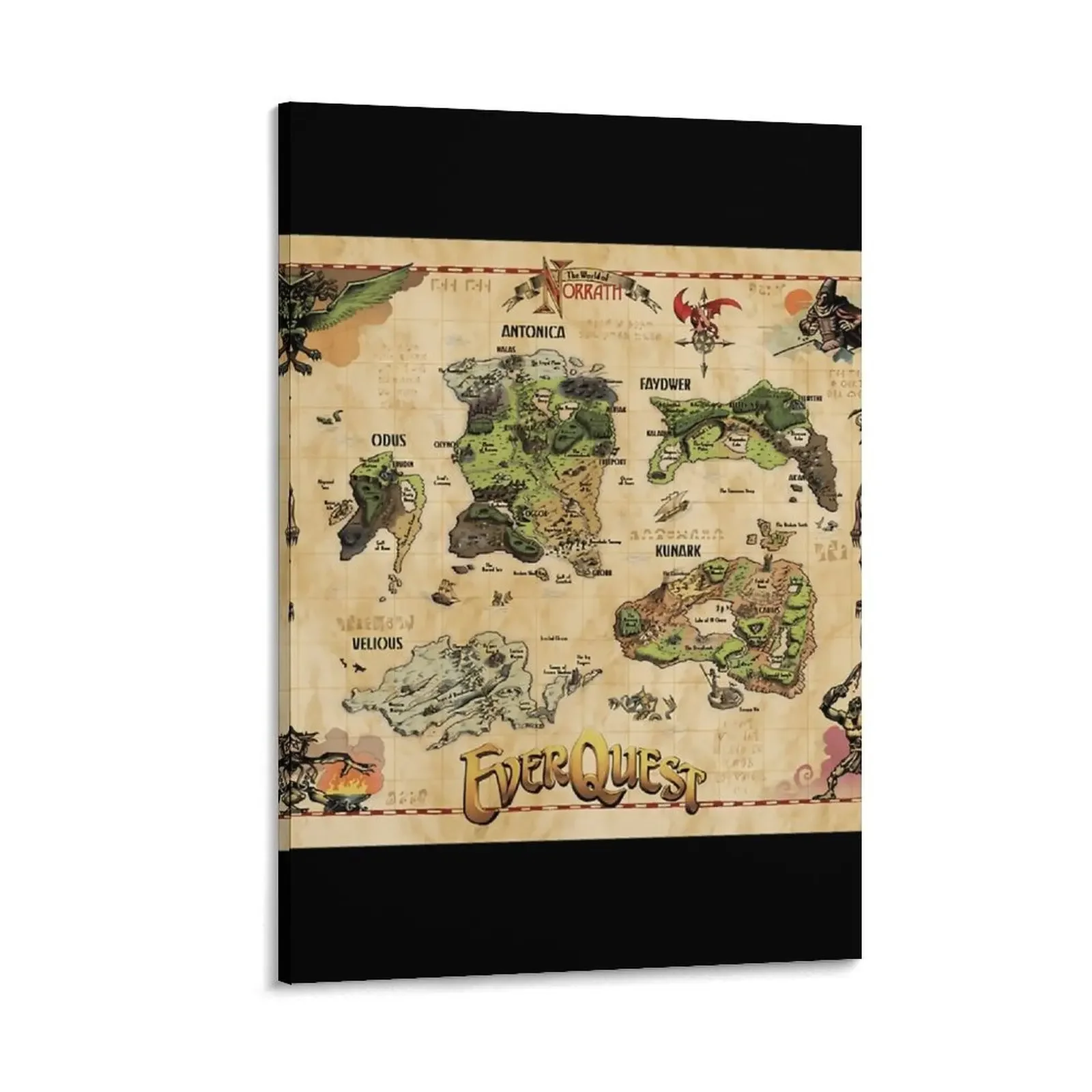 Everquest World of Norrath Map . \t Canvas Painting posters for room wall decoration decoration for the room Decor for room
Everquest World of Norrath Map . \t Canvas Painting posters for room wall decoration decoration for the room Decor for room
