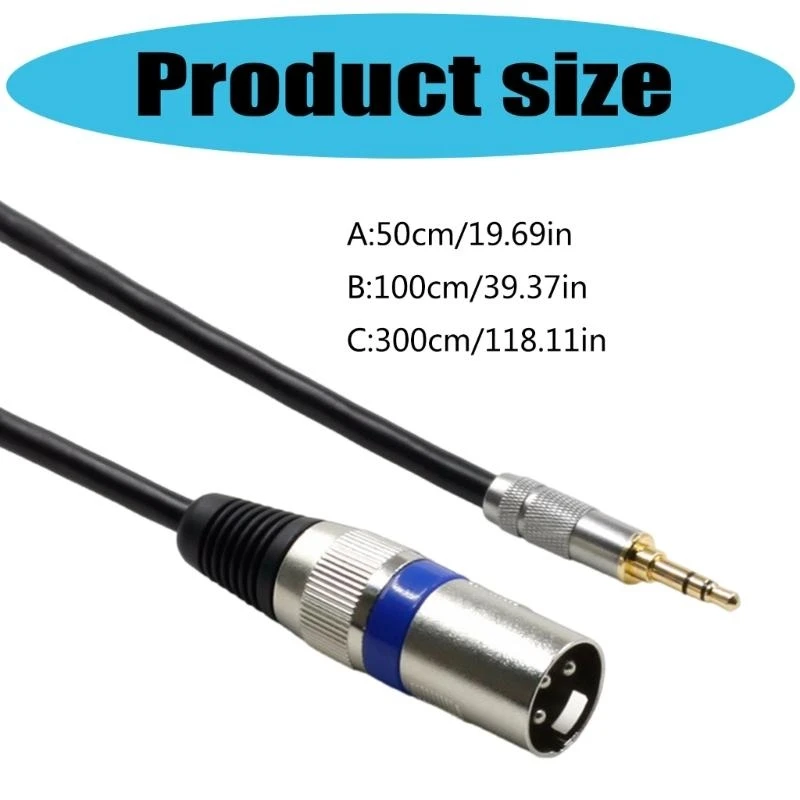 Unbalanced 3.5mm to Cable Multiple Length TRS to Male Cable for Connecting Portable Devices to power Speakers
Unbalanced 3.5mm to Cable Multiple Length TRS to Male Cable for Connecting Portable Devices to power Speakers